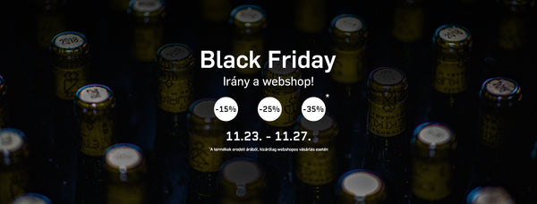 Black Friday hétvége webshopunkban! Vásárolj akár 35% kedvezménnyel!