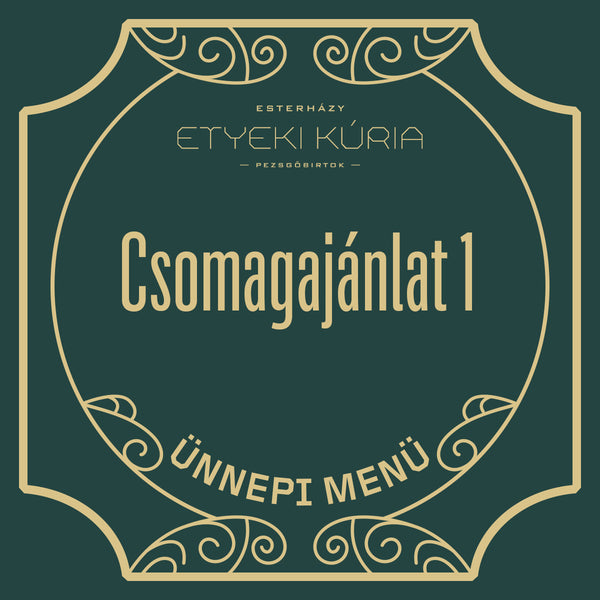 Ünnepi menü csomagajánlat 1.  - Két fő részére