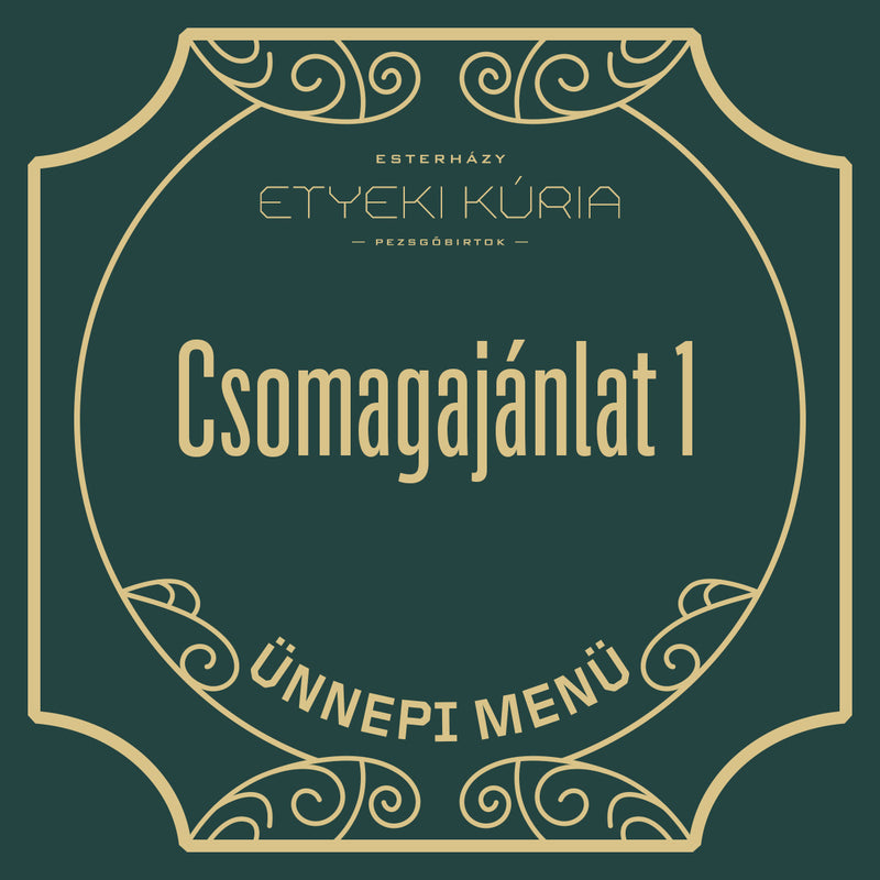 Ünnepi menü csomagajánlat 1.  - Két fő részére